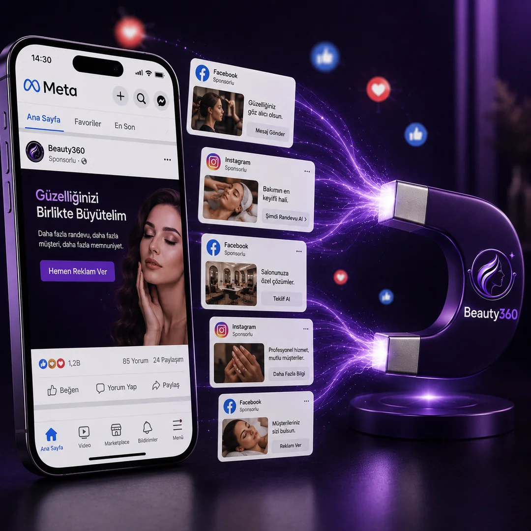 Instagram ve Facebook'ta güzellik salonunu doğru kitleye ulaştıran reklam